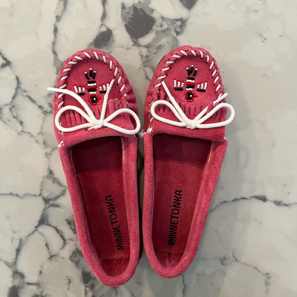 Pink Minnetonka Mocassin Thunderbird MOC